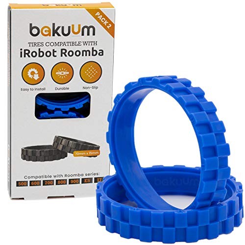 NEUMÁTICOS Ruedas para iRobot Roomba Series 500, 600, 700, 800 Y 900 (Pack 2 Unidades)